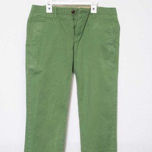 GAP Green Flat Front Chino Pants Men's 32x32